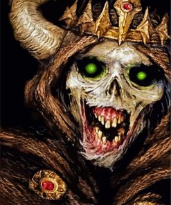 Horror Scary Lich paint by numbers