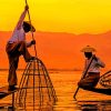 Inle Lake Myanmar paint by numbers