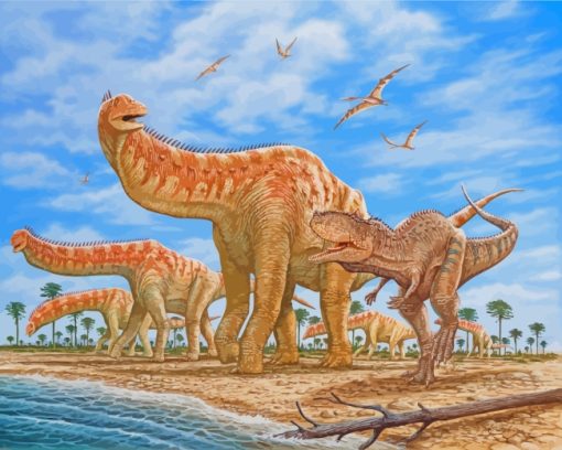 Isisaurus Saturated paint by numbers