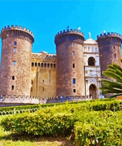 Italy Castel Nuovo Naples paint by numbers