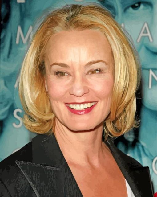 Jessica Lange American Actress paint by numbers