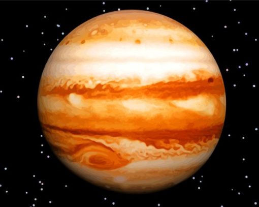 Jupiter Planet paint by numbers