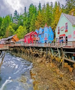 Ketchikan Revillagigedo Island Alaska paint by numbers