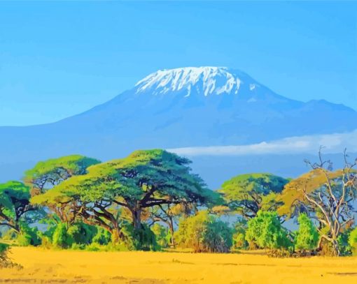 Kilimanjaro paint by numbers