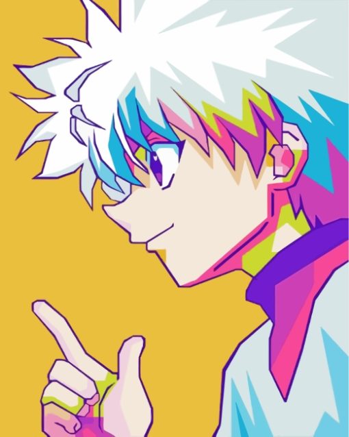 Killua Pop Art paint by numbers