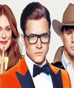 Kingsman Golden Circle characters paint by number