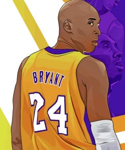 Kobe Bryant Player Illustration paint by numbers