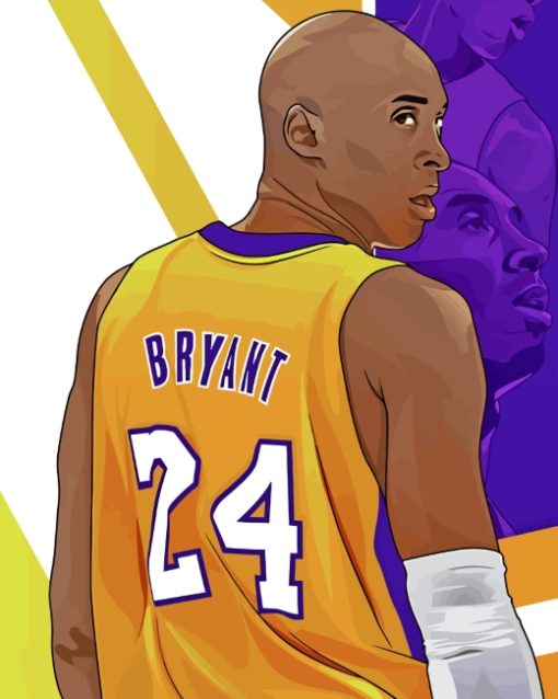 Kobe Bryant Player Illustration paint by numbers