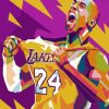 Kobe Bryant Pop Art paint by numbers