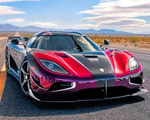 Koenigsegg Car paint by numbers