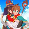 Konosuba Megumin And Kazuma Sato paint by numbers