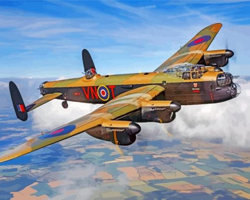 The Lancaster Bomber paint by numbers