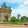 Laos Patuxay Monument paint by number