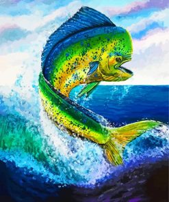 Mahi Mahi Dolphinfish paint by numbers