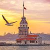 Maiden's Tower Istanbul paint by numbers