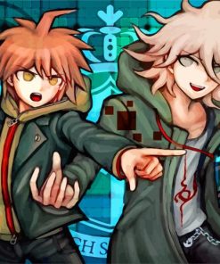 Makoto Naegi Anime paint by numbers