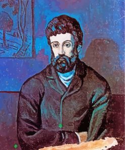 Man In Blue Pablo Picasso paint by numbers