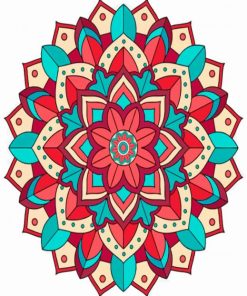 Mandala Flower paint by numbers