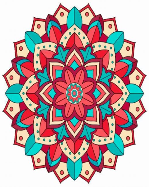 Mandala Flower paint by numbers