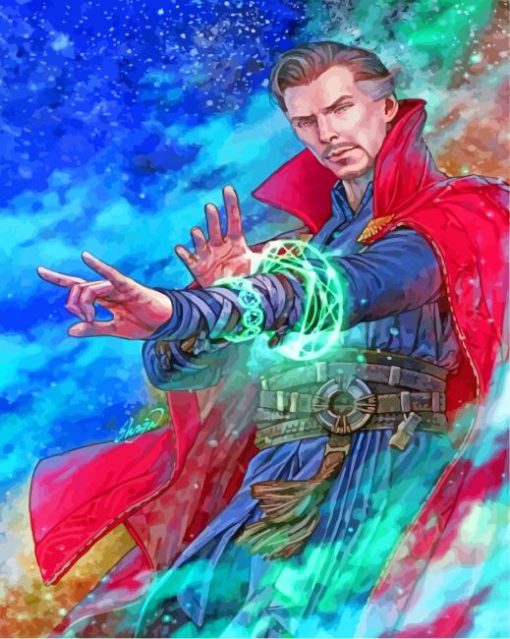 Doctor Strange Colorful Art paint-by-number