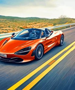 Orange Mcclaren Carpaint by numbers