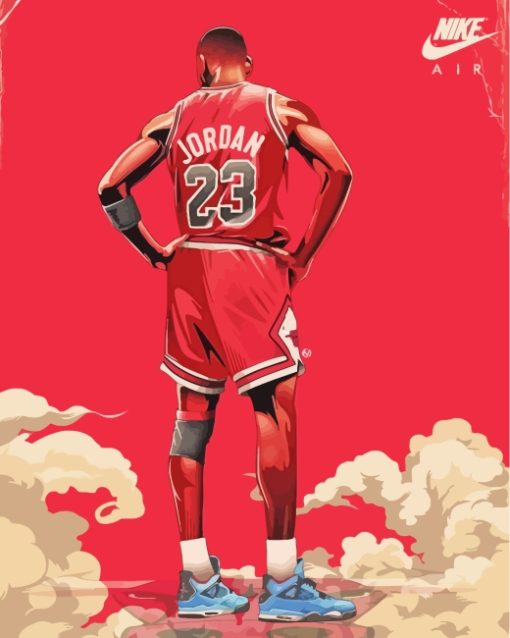 Michael Jordan Fan Art paint by numbers