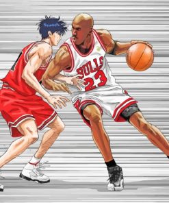 Michael Jordan Slam Anime paint by numbers