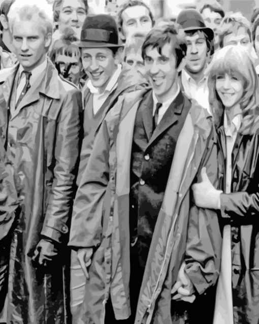 Monochrome Quadrophenia paint by numbers