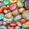 Multicolored Pebbles paint by number