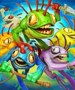 Murloc Warcraft paint by numbers