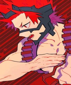 My Hero Academia Kirishima Red Riot paint by numbers