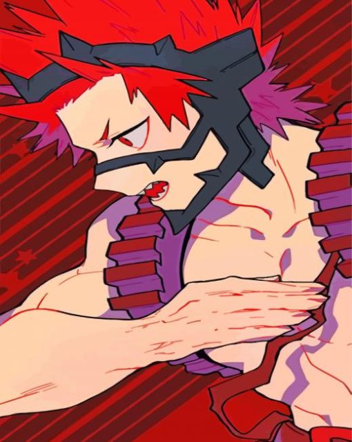 My Hero Academia Kirishima Red Riot paint by numbers