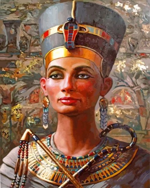 Nefertiti Egyptian Queen paint by numbers