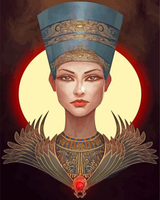 Egyptian Nefertiti Art paint by numbers