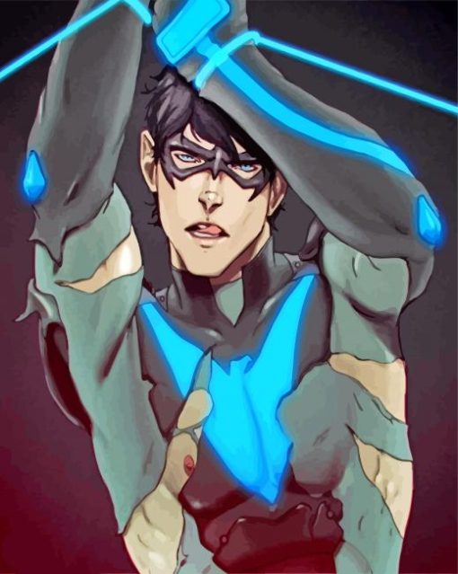 Nightwing Dick Grayson paint by numbers