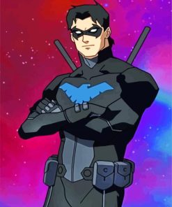 Nightwing Comic paint by numbers