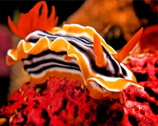 Nudibranch paint by numbers