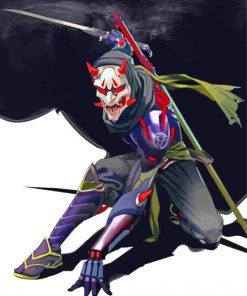 Oni Ninja paint by numbers