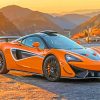 Orange Mcclaren Car paint by numbers