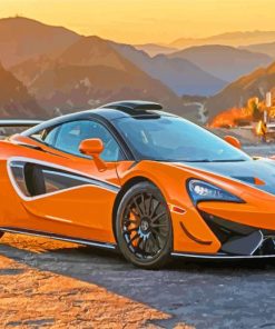 Orange Mcclaren Car paint by numbers