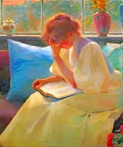 Thoughtfull Reader By Frantisek Dvorak-paint-by-number