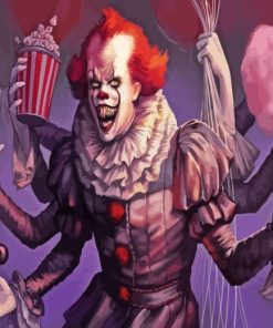 The Pennywise Clown Art paint by numbers