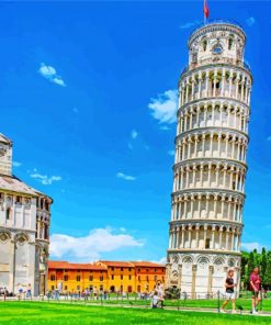 Pisa Tower Italy paint by numbers