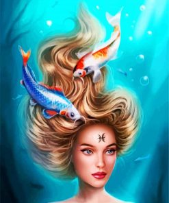 Pisces Woman paint by numbers