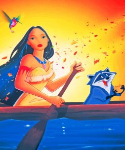 Aesthetic Pocahontas Disney paint by numbers