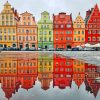 Salt Market Square In Wroclaw Poland paint by numbers