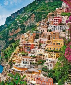 Positano Italy paint by numbers