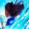 Powerful Katara Avatar The Last Airbender paint by numbers