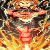 Powerful Ochako Uraraka paint by numbers