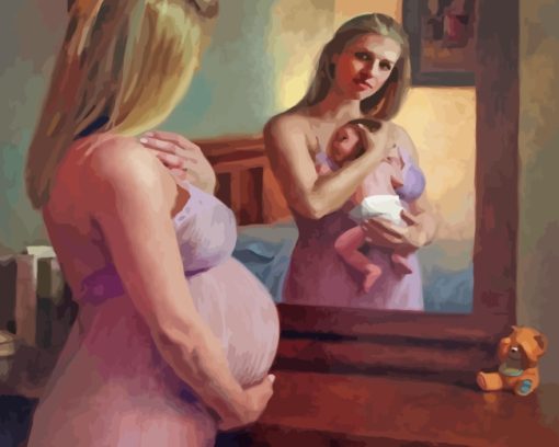 Pregnant Woman paint by numbers